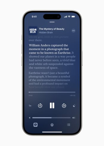 Apple představuje přepisy pro Apple Podcasty