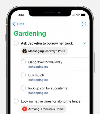 Aplikace Připomínky pro iPhone a iPad