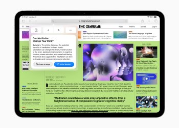 Safari nyní také umožňuje uživatelům prohlédnout si shrnutí, aby se dozvěděli podstatu článku.