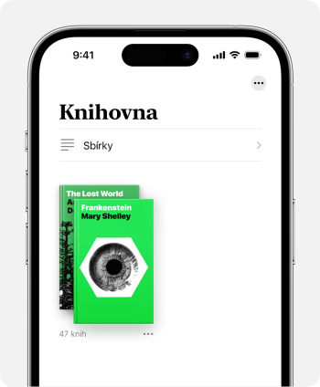 Knihovna a organizace knih v Apple Books / Apple Knihy