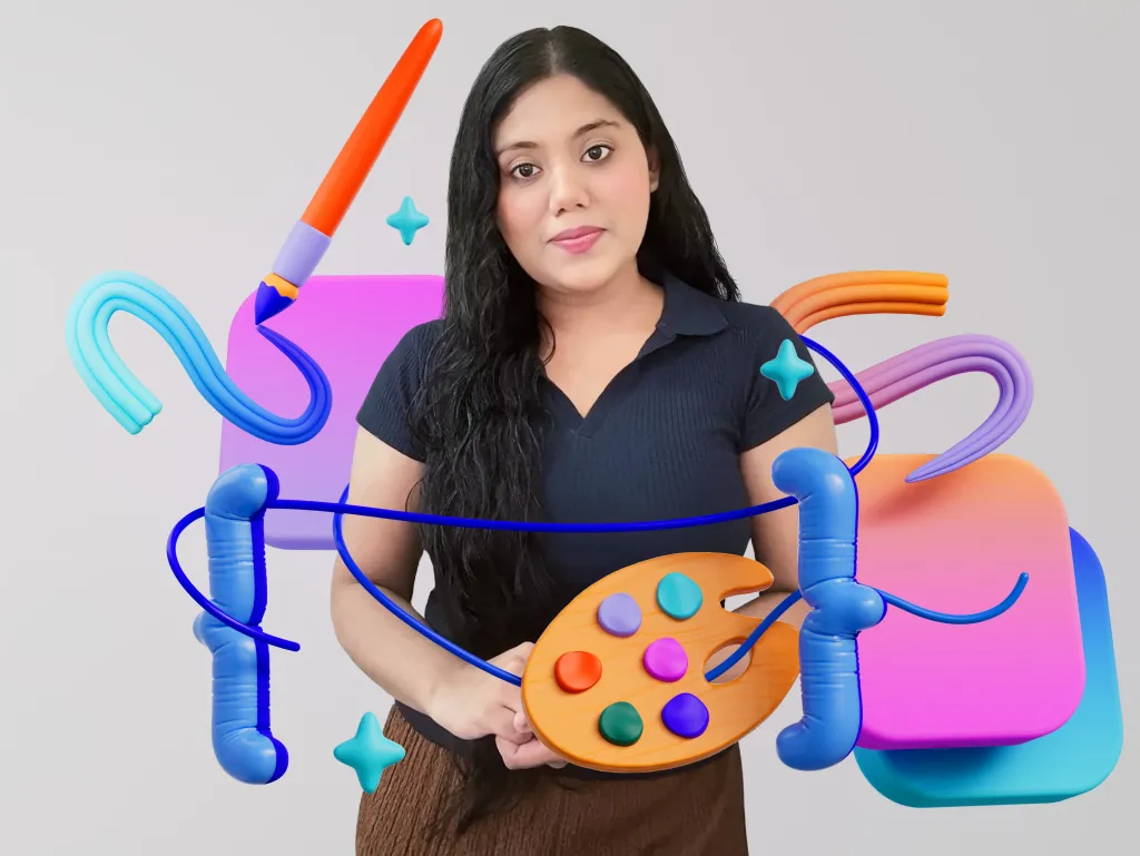 Gayatri Goundadkar vytvořila aplikaci Steady Hands pro kreslení s Apple Pencilem Gayatri Goundadkar s grafickými prvky odkazujícími na kreslení a kreativní aplikaci Steady Hands