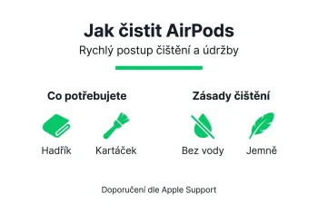 Jak správně čistit AirPods: průvodce 2026