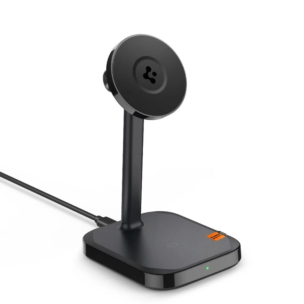 Spigen ArcField MagFit PF2100 – duální MagSafe bezdrátová nabíječka Spigen ArcField MagFit PF2100 – duální bezdrátová MagSafe nabíječka se stojánkem
