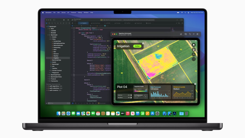 MacBook Pro s M3 umožňuje uživatelům kompilovat a testovat miliony řádků kódu v Xcode ještě rychleji. MacBook Pro s M3 umožňuje uživatelům kompilovat a testovat miliony řádků kódu v Xcode ještě rychleji.