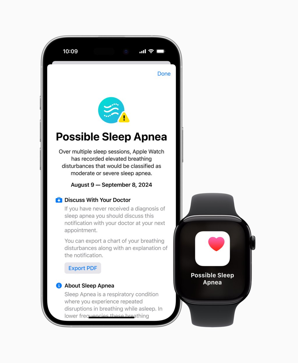 Notifikace o spánkové apnoe přicházejí na Apple Watch, čímž dále rozšiřují jejich schopnosti jako inteligentního strážce zdraví uživatelů. Hodinky monitorují dýchací vzorce během spánku a upozorní na možné příznaky spánkové apnoe, čímž podporují včasné rozpoznání a léčbu tohoto zdravotního problému. Notifikace o spánkové apnoe přicházejí na Apple Watch, čímž dále rozšiřují jejich schopnosti jako inteligentního strážce zdraví uživatelů. Hodinky monitorují dýchací vzorce během spánku a upozorní na možné příznaky spánkové apnoe, čímž podporují včasné rozpoznání a léčbu tohoto zdravotního problému.