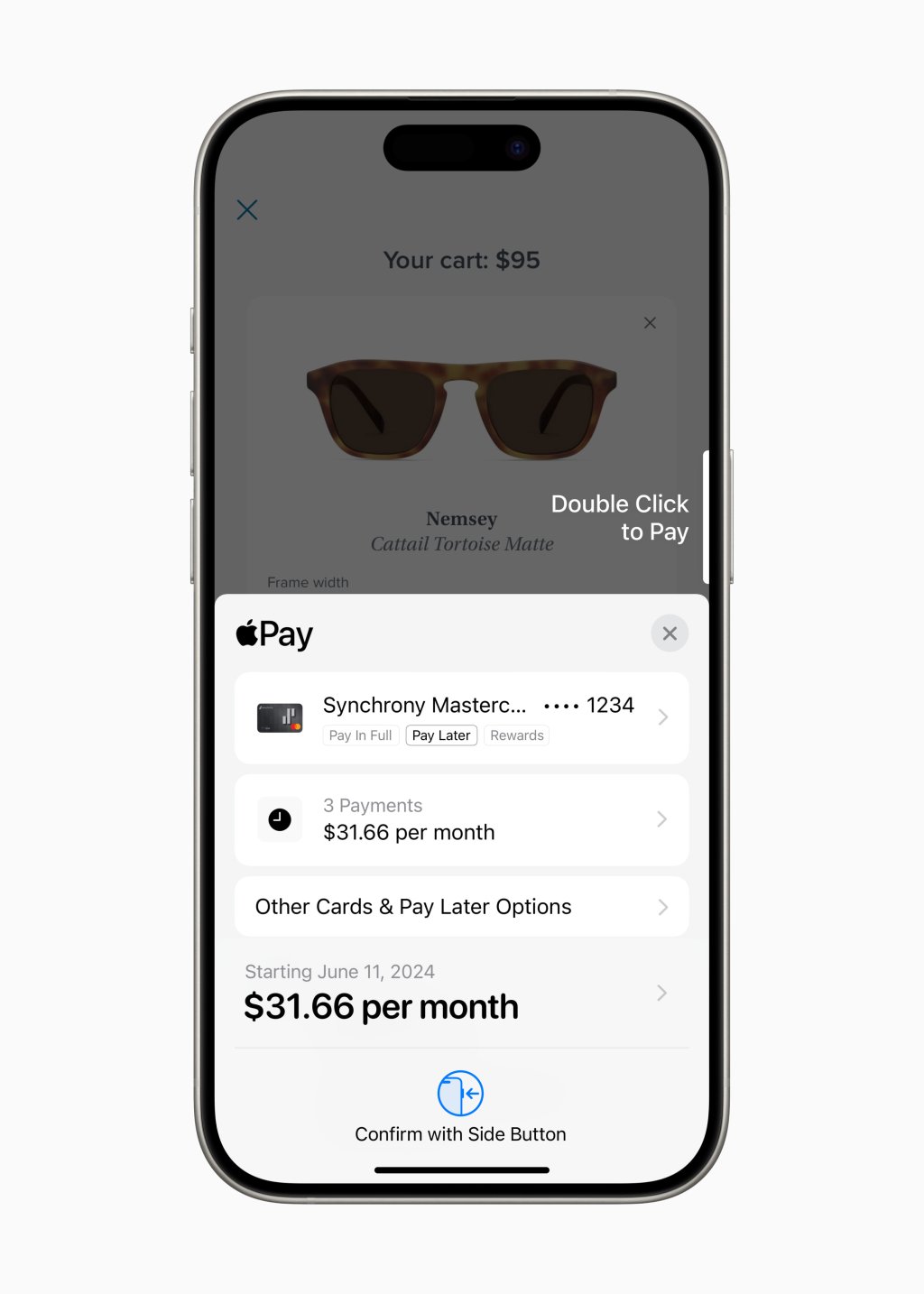 Uživatel&eacute; z&iacute;skaj&iacute; nov&eacute; způsoby placen&iacute; pomoc&iacute; Apple Pay, včetně možnosti uplatněn&iacute; odměn a př&iacute;stupu ke spl&aacute;tk&aacute;m ze způsobil&yacute;ch kreditn&iacute;ch nebo debetn&iacute;ch karet.