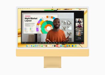iMac je vybaven kamerou FaceTime HD s rozlišením 1080p, takže uživatelé mohou při videohovorech vypadat co nejlépe.