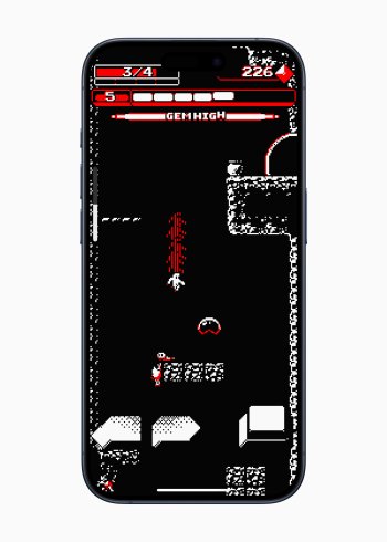 Downwell+: Akční hra, kde mladý chlapec sestupuje do studny plné pokladů.