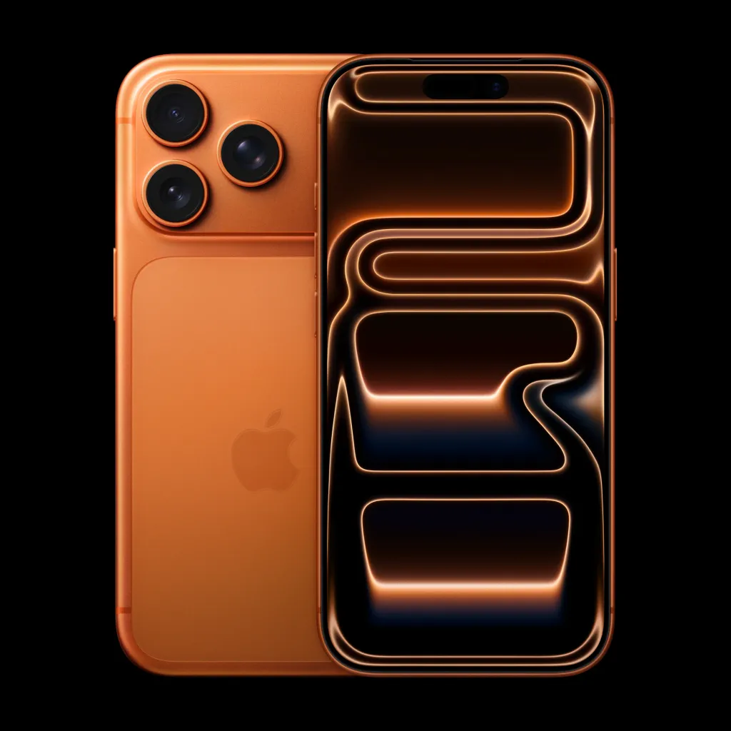 Apple iPhone 17 Pro v barvě Cosmic Orange