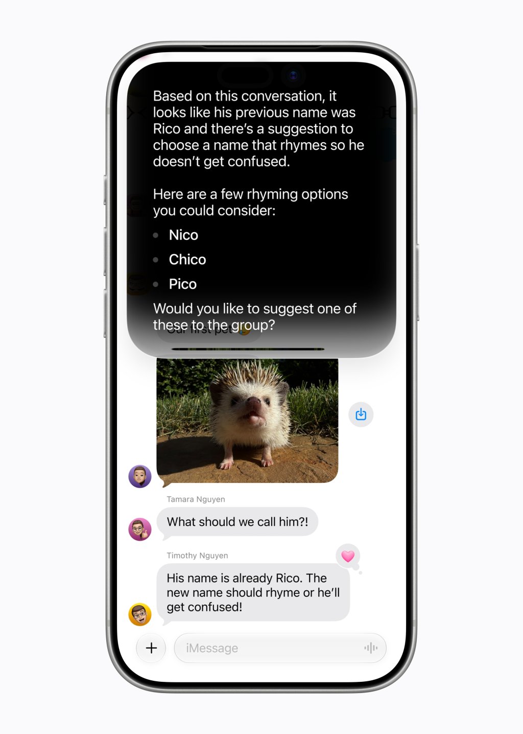 Siri AI na iPhonu navrhuje odpověď podle osobn&iacute;ho kontextu konverzace ve Zpr&aacute;v&aacute;ch