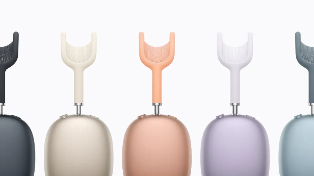 Apple AirPods Max 2 barevné varianty Barevné varianty Apple AirPods Max 2 vedle sebe