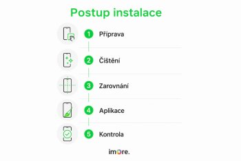 Postup instalace ochranného skla na iPhone krok za krokem