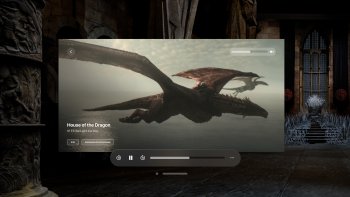 S aplikací Max na Apple Vision Pro mohou fanoušci proměnit svůj prostor v sál Železného trůnu a zároveň si vychutnat původní seriál HBO Dračí dům a své oblíbené tituly z knihovny Max.