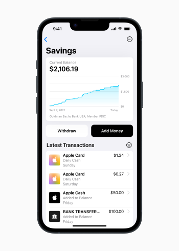 Apple Card umožní uživatelům zvyšovat odměny a spořit