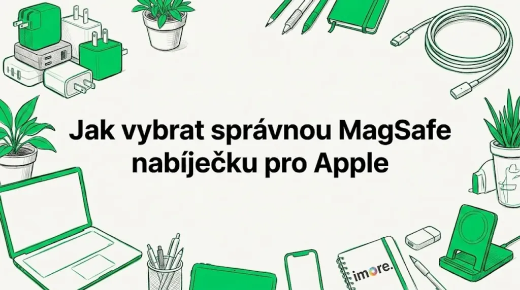 Ručně kreslená ilustrace titulní karty blogu inspirovaná MagSafe Ručně kreslená ilustrace titulní karty blogu inspirovaná MagSafe