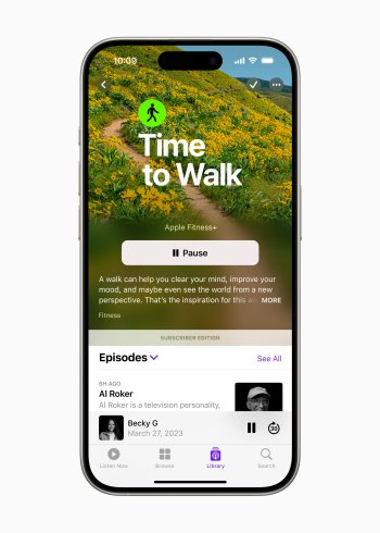 Vůbec poprvé budou vybrané epizody Time to Walk k dispozici posluchačům na Apple Podcasts.