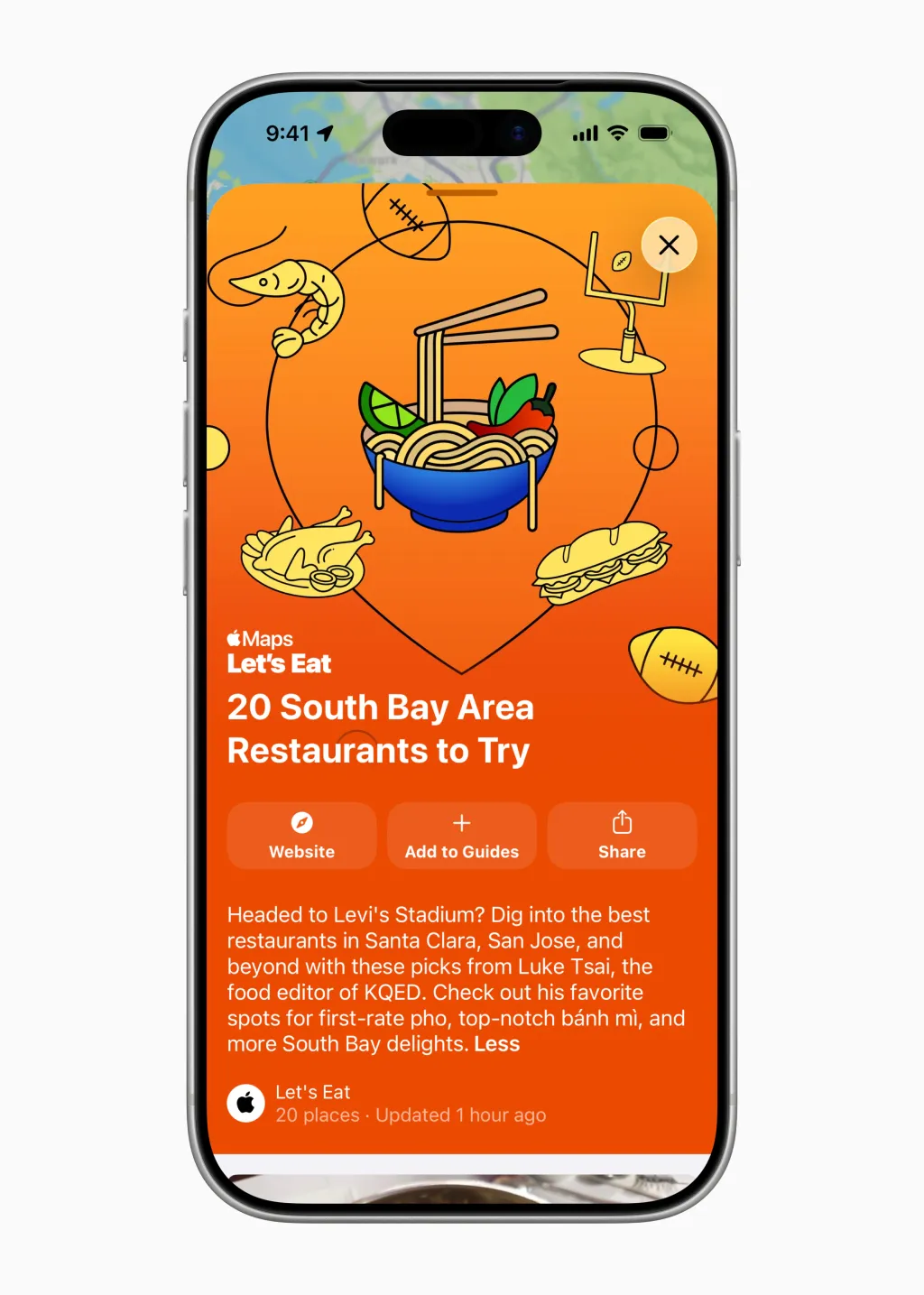 Apple Mapy: Let’s Eat – tipy na restaurace v Bay Area Průvodce Let’s Eat v Apple Mapách s tipy na restaurace v South Bay Area