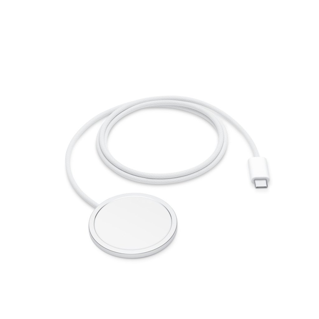 Originální MagSafe nabíječka s USB-C konektorem od Apple pro rychlé a bezdrátové nabíjení kompatibilních iPhonů. Originální MagSafe nabíječka s USB-C konektorem od Apple pro rychlé a bezdrátové nabíjení kompatibilních iPhonů.