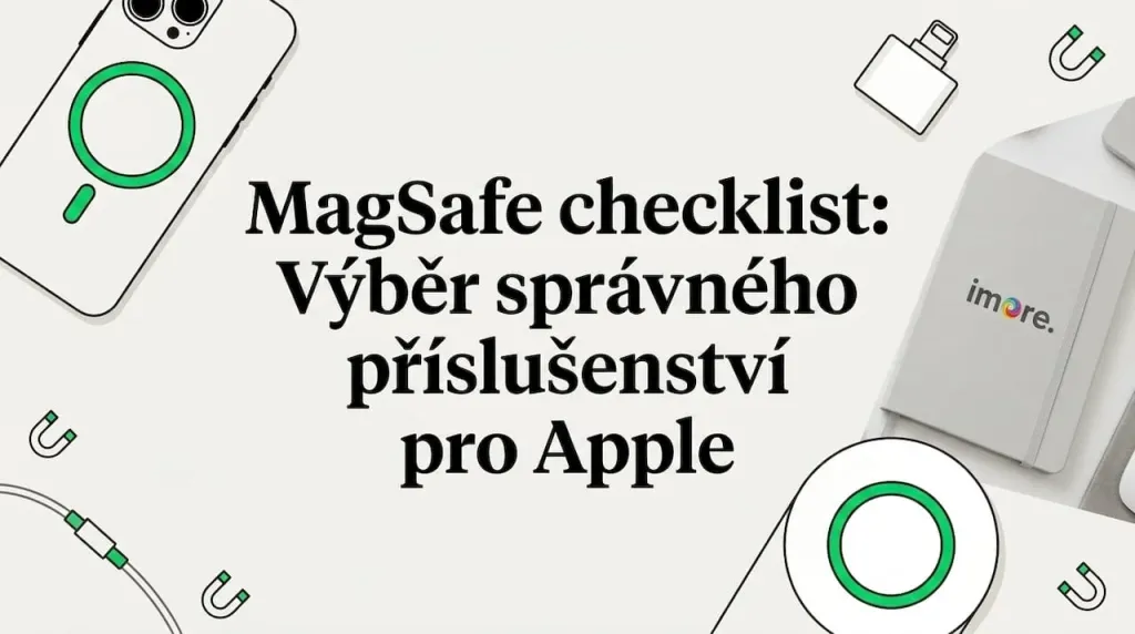 Ilustrace dekorativn&iacute; karty s motivem MagSafe