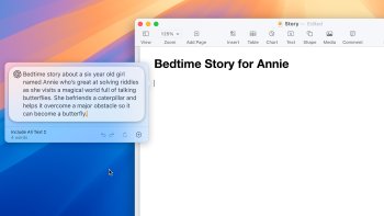 ChatGPT bude k dispozici v systémových nástrojích Apple Writing Tools v macOS, které uživatelům pomáhají vytvářet obsah pro cokoli, o čem píší.