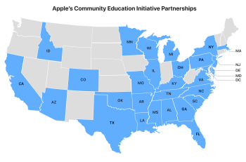 Apple rozšiřuje svou komunitní vzdělávací iniciativu a příležitosti