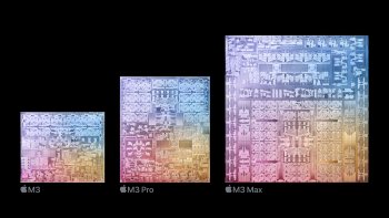 Rodina čipů M3 je vyrobena špičkovou 3nanometrovou technologií a pokračuje v obrovském tempu inovací v oblasti křemíku Apple.