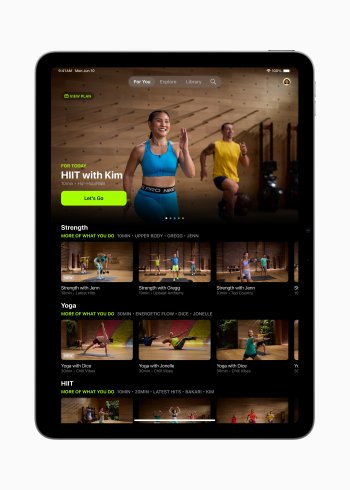 Apple Fitness+ bylo přepracováno tak, aby uživatelé co nejlépe využili jeho bohatou knihovnu cvičení a meditací.