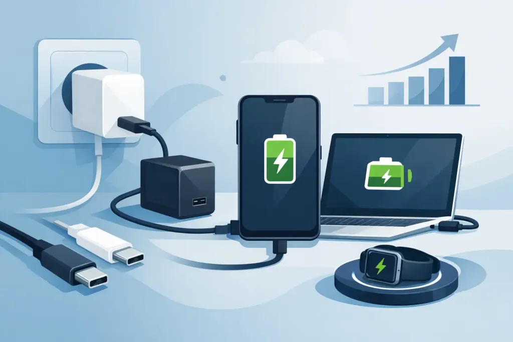 Nabíječky s USB-C se liší výkonem, protokoly i počtem portů. Poradíme, jak vybrat správný model pro iPhone, iPad, MacBook i cestování.