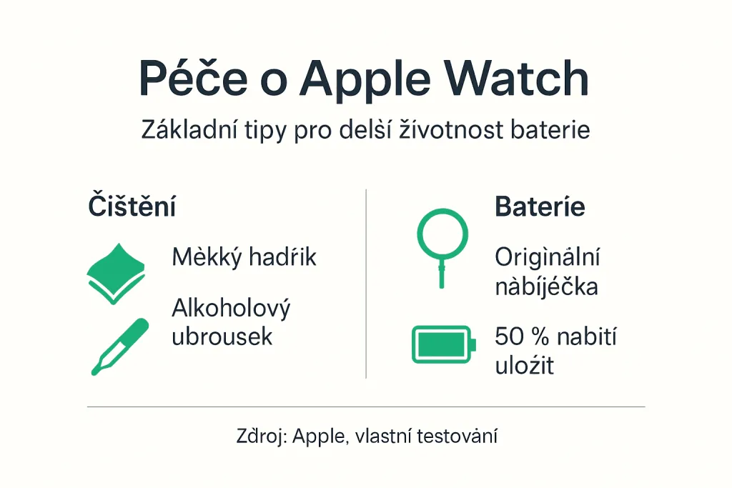 Infografika: Jak správně pečovat o své Apple Watch – nejdůležitější tipy Infografika: Jak správně pečovat o své Apple Watch – nejdůležitější tipy