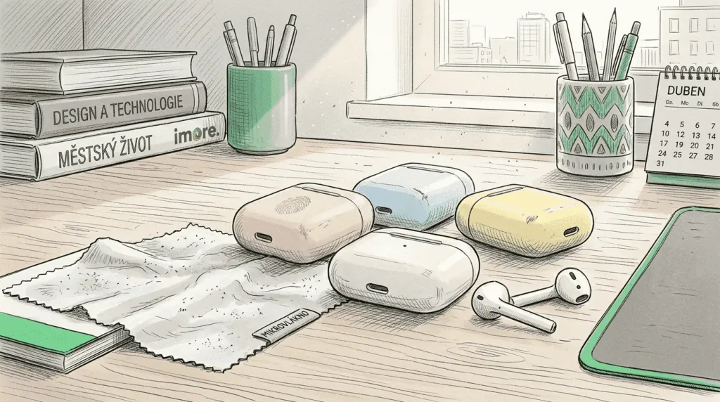 Detailní pohled na silikonové obaly AirPods Detailní pohled na silikonové obaly AirPods