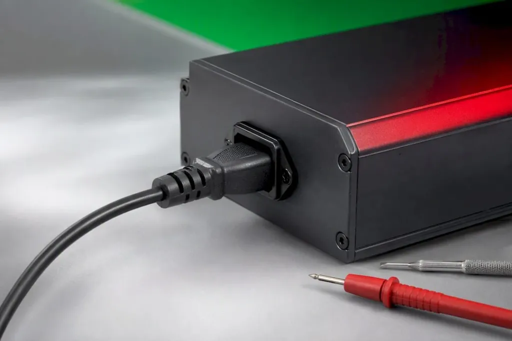 Kontrola nabíjecího konektoru baterie elektrokoloběžky
