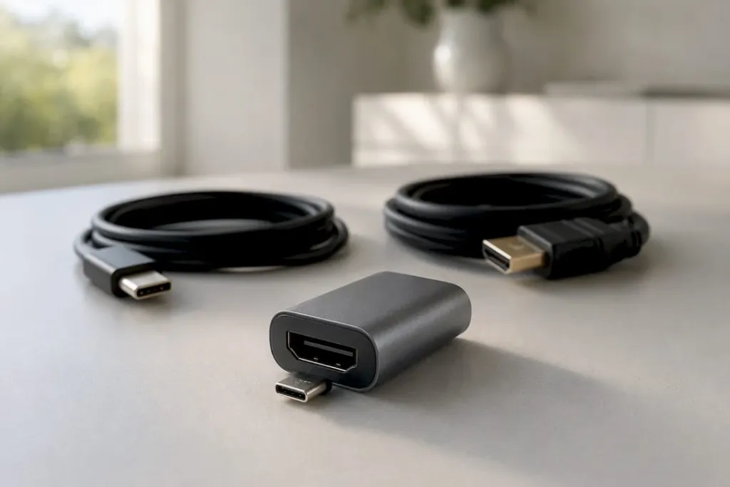 Pasivní adaptér z USB-C na HDMI s kabely