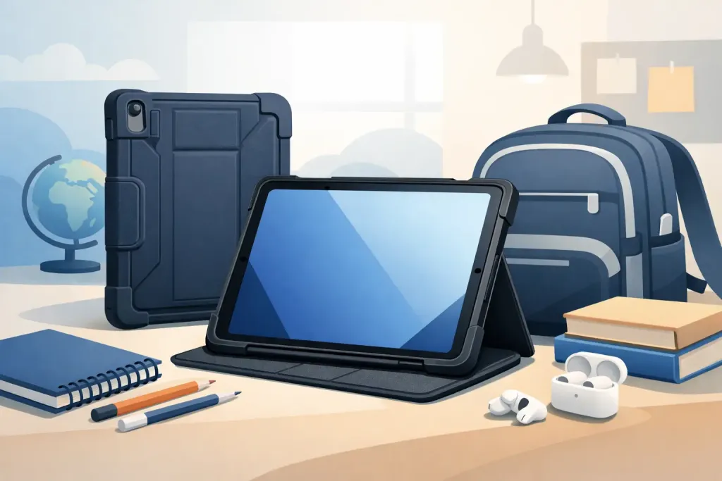 Ochranné pouzdro na iPad do školy musí zvládnout batoh, lavici i přesuny. Poradíme, jak vybrat správný typ, materiál i kompatibilitu.