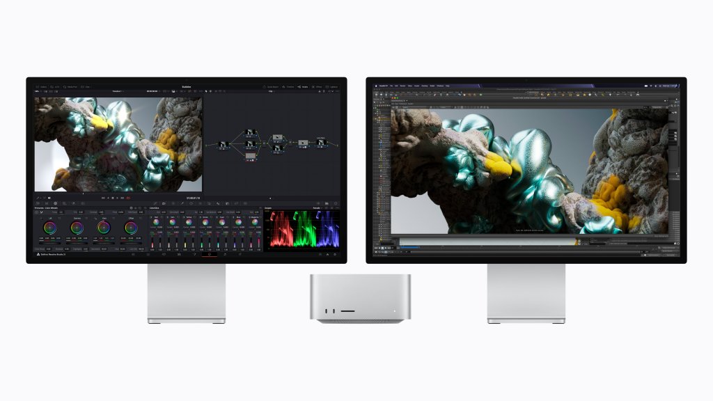Profesion&aacute;ln&iacute; pracovn&iacute; sestava s Macem Studio pro DaVinci Resolve, Houdini a Maxon Redshift