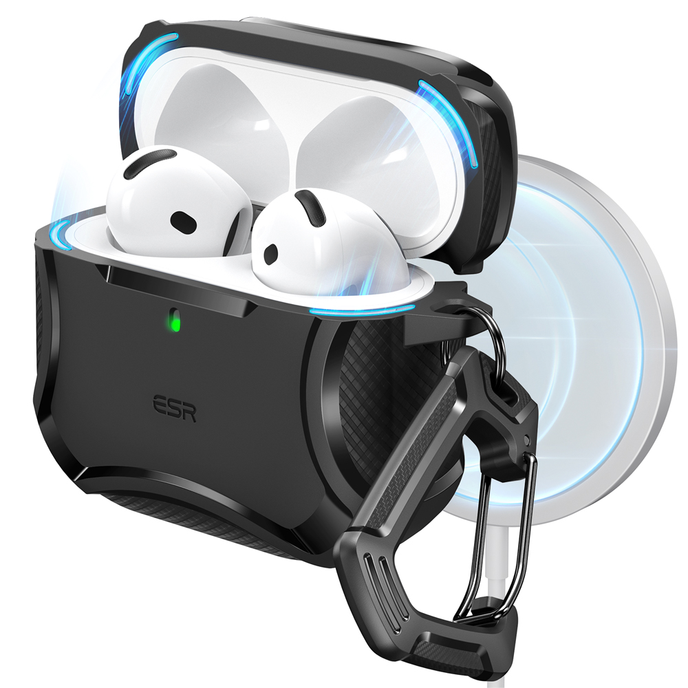 Cyber Tough AirPods 4 MagSafe Pouzdro čern&eacute;