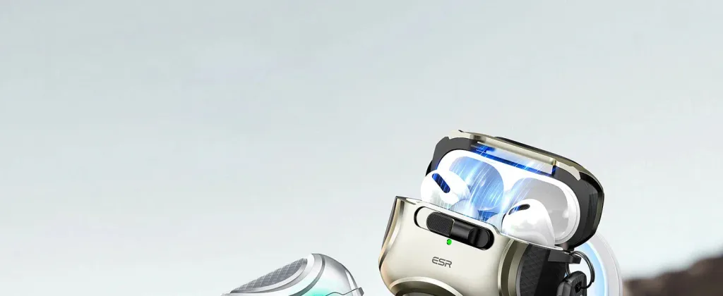 ESR Titanium pouzdro pro AirPods Pro 3 Ochranné pouzdro ESR Titanium AirPods Pro 3 s technologií FlickLock