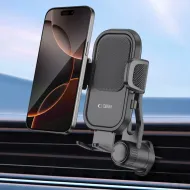 Černý držák Tech-Protect V8 do ventilace bez telefonu – přední pohled