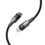 Kabel Tech-Protect UltraBoost YJ-0010 USB-C na Lightning PD20W/3A 25cm černý/šedý