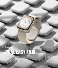 Ringke Dual Easy Film 3-PACK Apple Watch 4 / 5 / 6 / 7 / 8 / 9 / SE (44/45mm) čirá