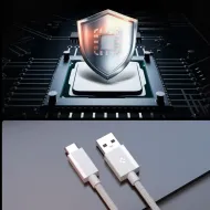 Spigen Essential EB6015AC USB-A / USB-C kabel 60W 1,5m - bílý