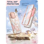 Pouzdro i-Blason Cosmo Mag iPhone 15 Pro Max - Marble Pink