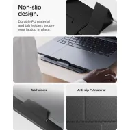Spigen SlimFold LD201-S8 stojánek na notebook a tablet do 16" Space Grey