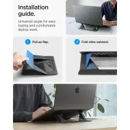 Spigen SlimFold LD201-S6 skládací stojánek na notebook do 14" Space Grey