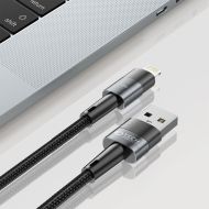 Kabel Tech-Protect UltraBoost YJ-0007 USB-A na Lightning 12W/2,4A 25cm černý/šedý