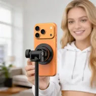 Tech-Protect L03S MagSafe Bluetooth selfie tyč se stativem, černá