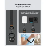 Spigen Universal Adjustable Lanyard Strap Wrist – nastavitelné poutko na zápěstí, černá