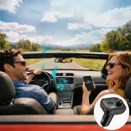 Tech-Protect CC07 54W autonabíječka s FM Bluetooth transmitérem
