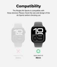 Kryt Ringke AirSports Apple Watch 10/11 (46mm) černý