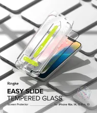 Ringke EASY SLIDE 2-Pack Tvrzená skla iPhone 17e / 16e / 14 / 13 Pro / 13 čirá