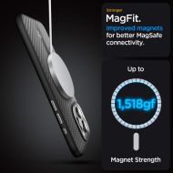 Pouzdro Spigen Enzo Aramid MagFit s MagSafe pro iPhone 15 Pro Max Matně černé